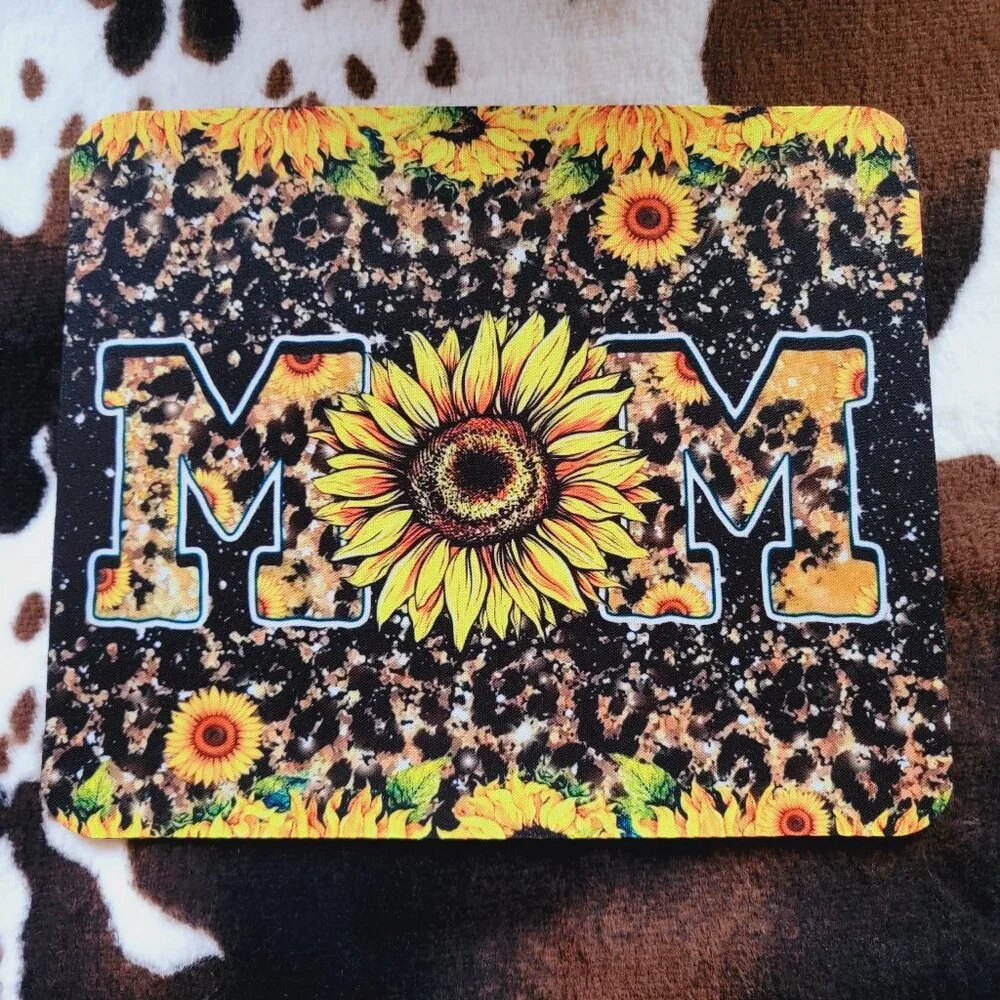 Mom Sunflower Computer Custom Mouse Pad
